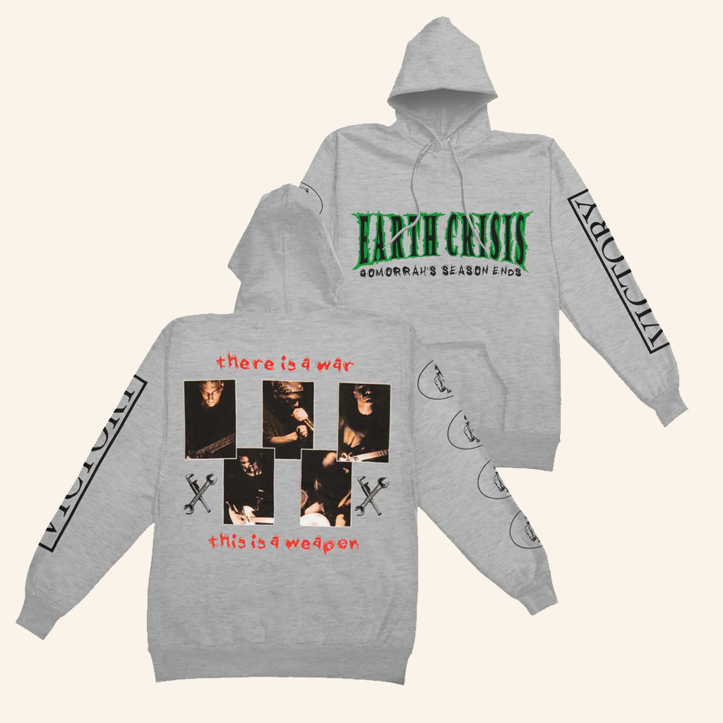 Rockabilia Merch Earth Crisis Gomorrah's Season Ends Hoodie Gifts For Brother