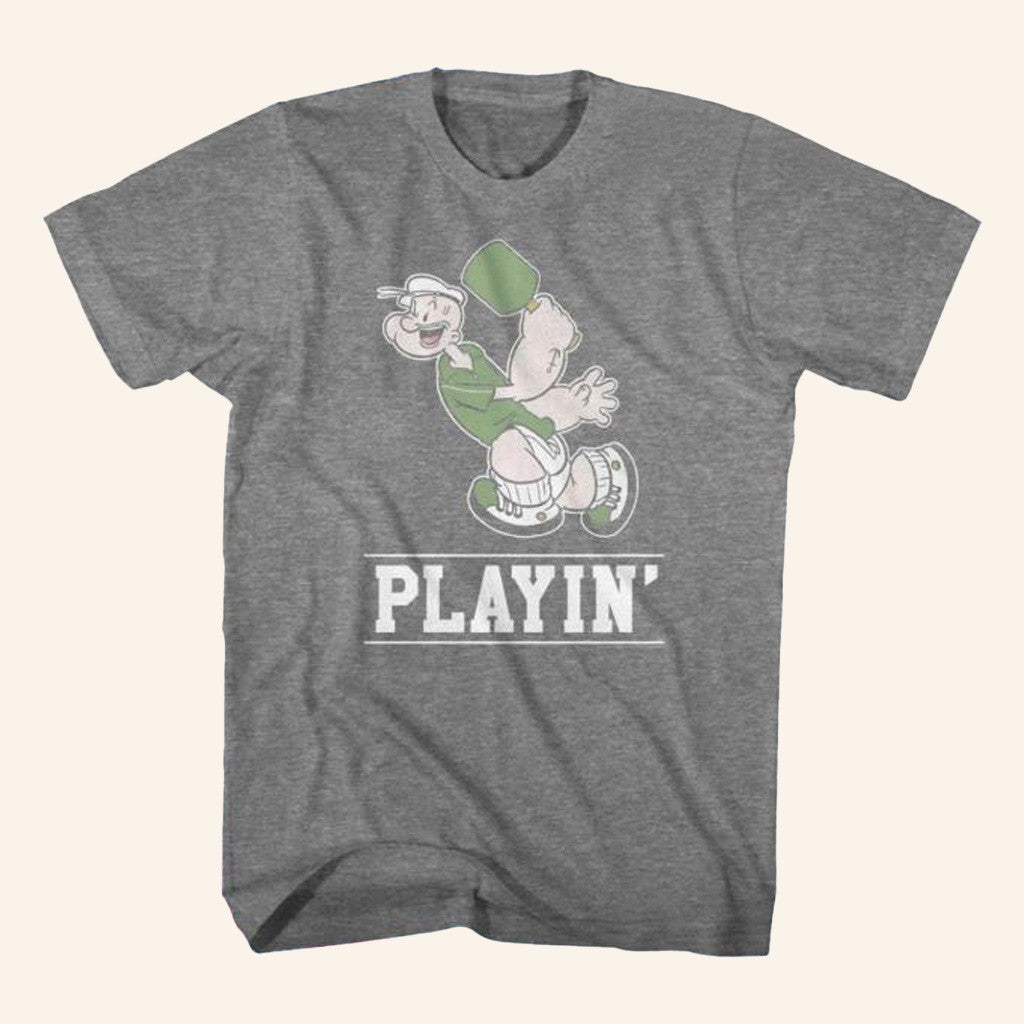 Rockabilia Merch Popeye Popeye Plain T-Shirt Gifts For Friends Rockabilia Merch Popeye Popeye Plain T-Shirt Gifts For Friends