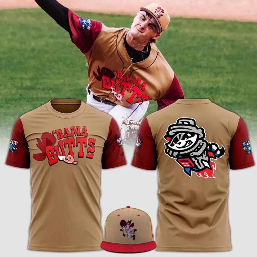 Rocket City Trash Pandas x Bama Butts Day 2025 T-shirt Gift Ideas For Fans