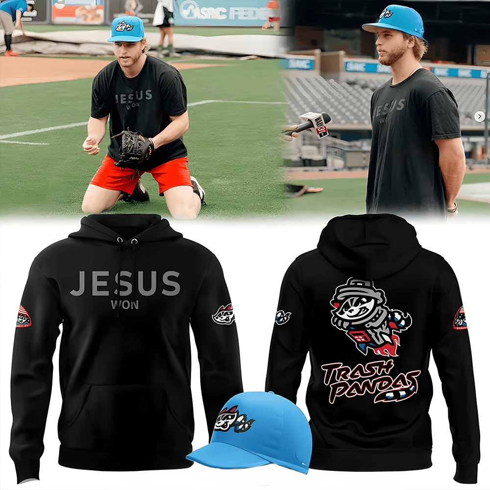 Rocket City Trash Pandas x Jesus Won Collections 2025 Hoodie Gifts For Husband