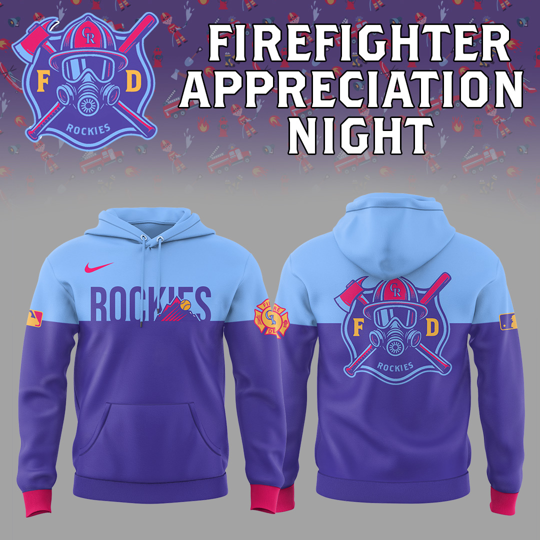Rockies x Firefighter Appreciation Night Hoodie Gift For Fans