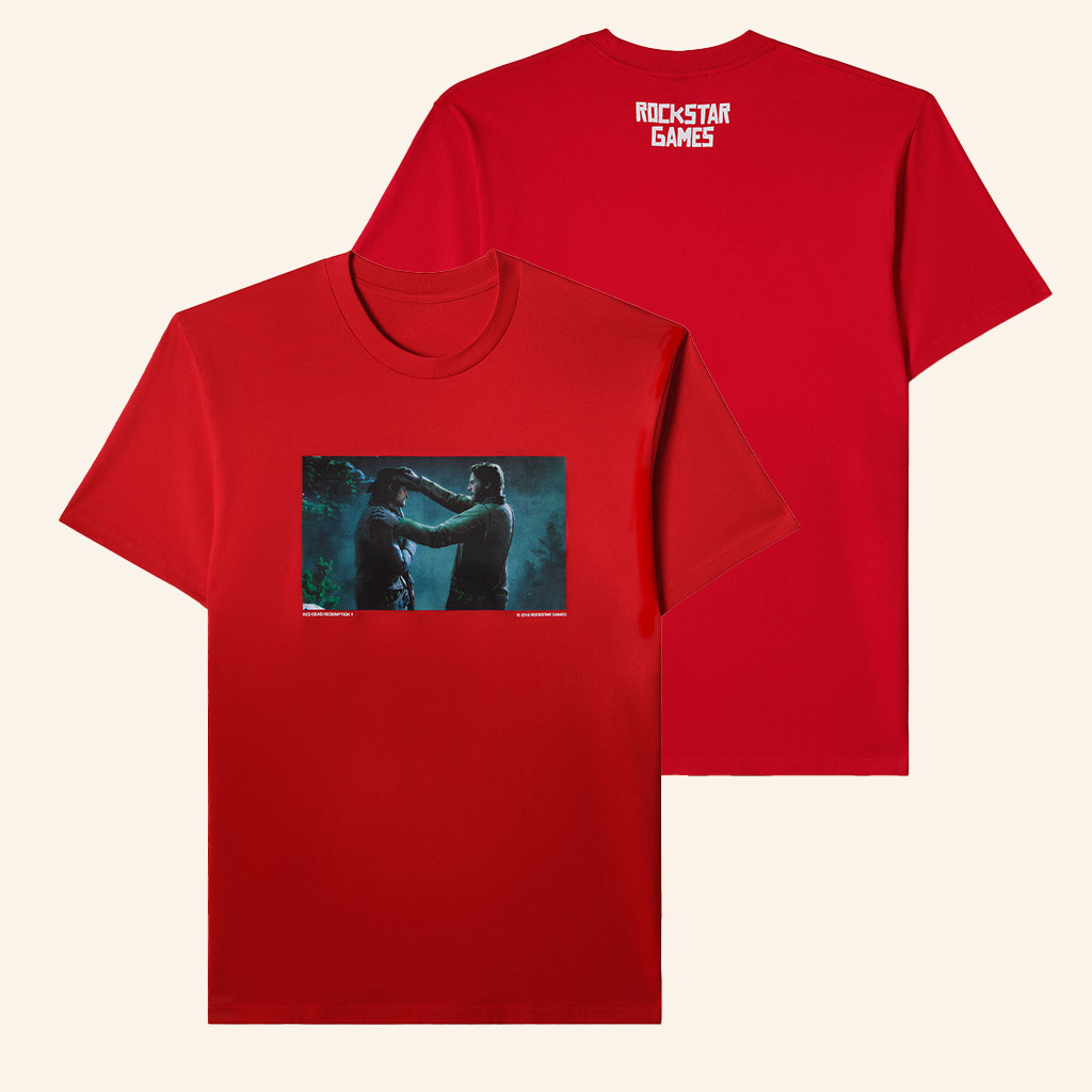Rockstar Games Merch Red Dead Redemption 2 Screenshot T-Shirt Gifts For Video Game Lover