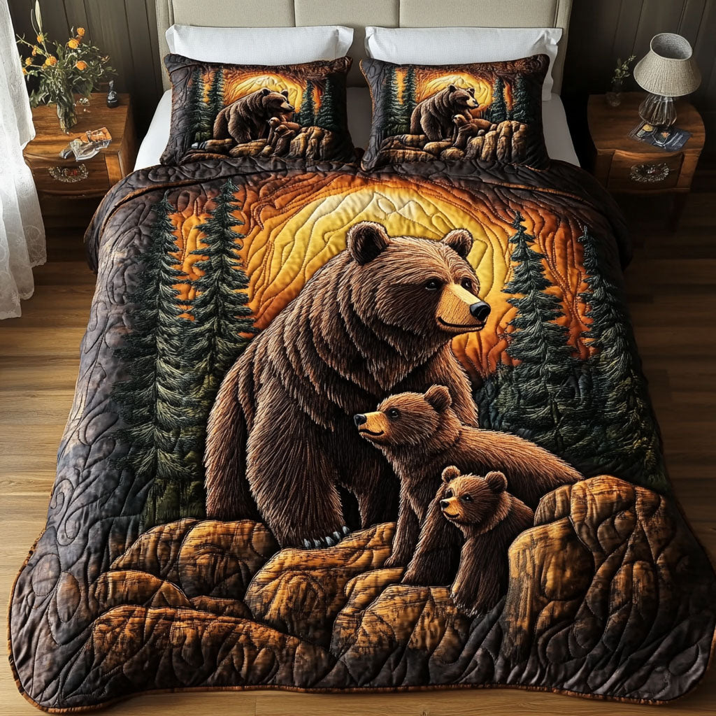Rocky Heights Quilted Bedding Set Best Comforter Sets Bear Gifts For Mom