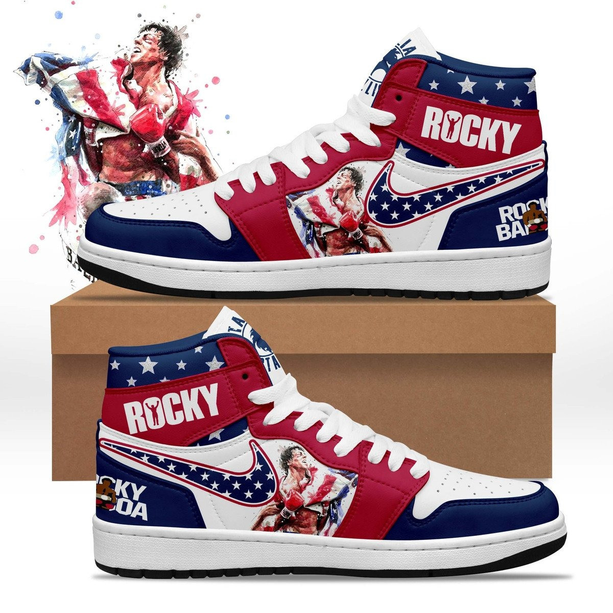 Rocky Italian Stallion High Top Shoes Gift Ideas For Girlfriend