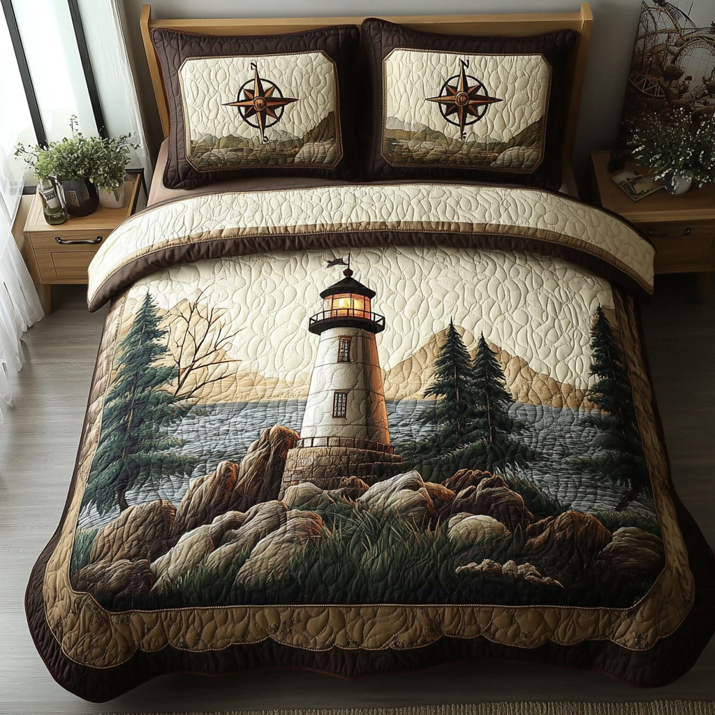 Rocky Light Quilted Bedding Set Cozy Bedding Merch Gift That Brings Sweet Dreams