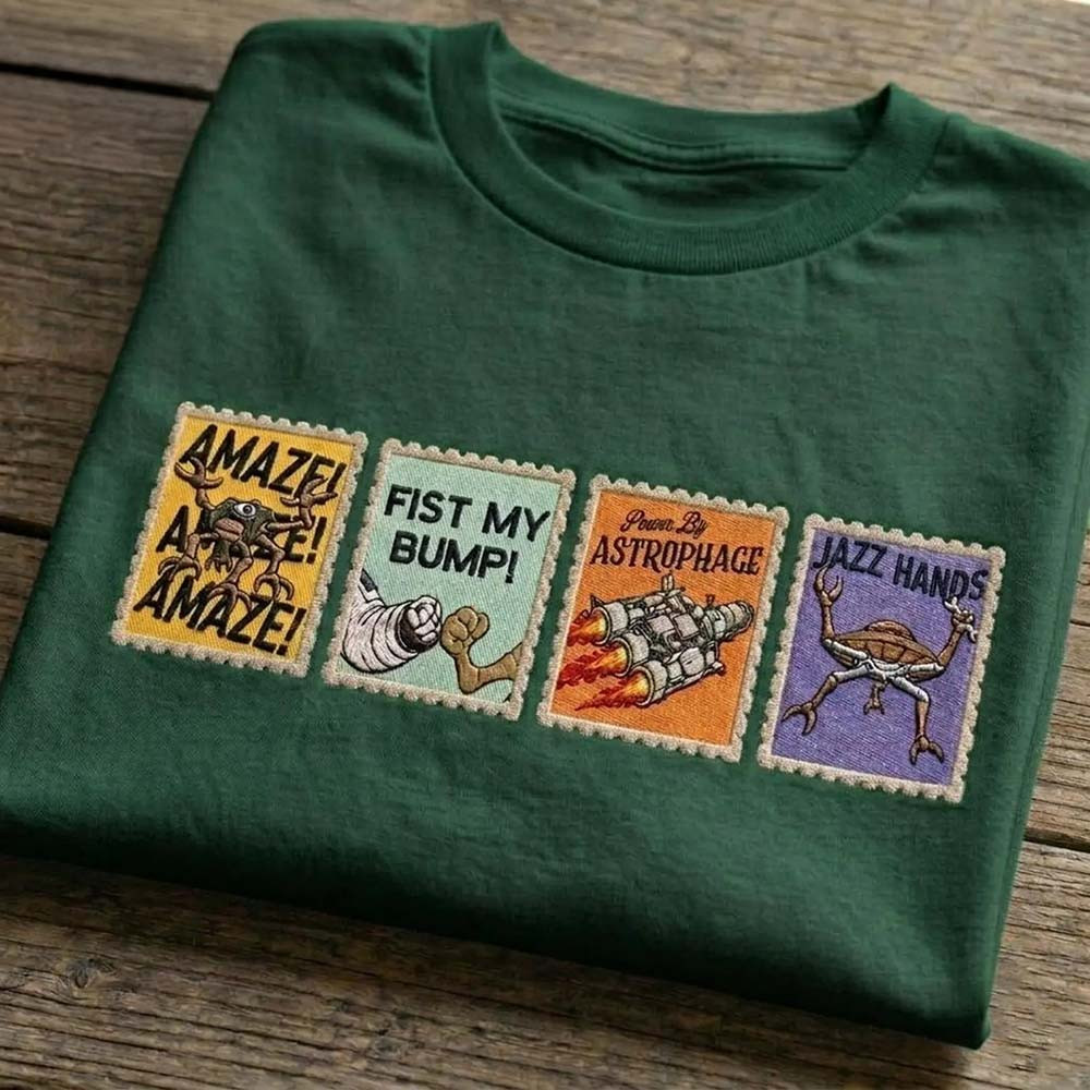 Rocky Stamp T-Shirt Project Hail Movie Eridian Humor Space Adventure Gift For Fans