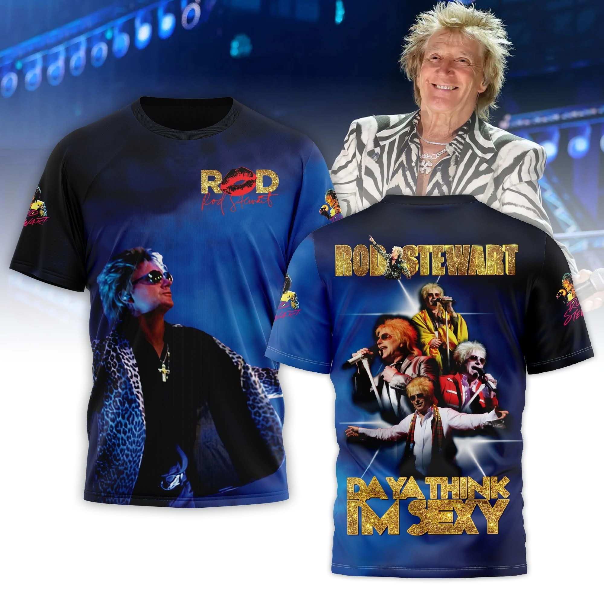 Rod Stewart Da Ya Think I'm Sexy T-Shirt Unique Gifts For Music Lovers
