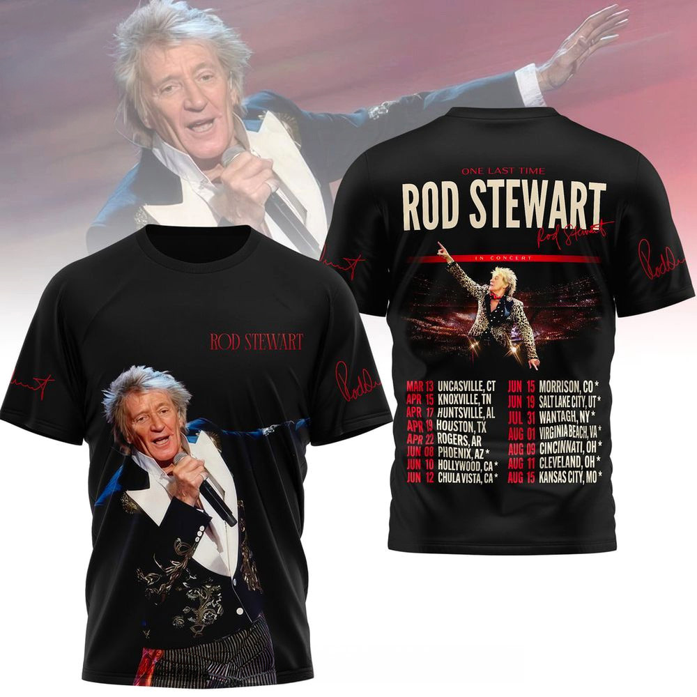 Rod Stewart Merch One Last Time Rod Stewart T-Shirt Gift Ideas For Father