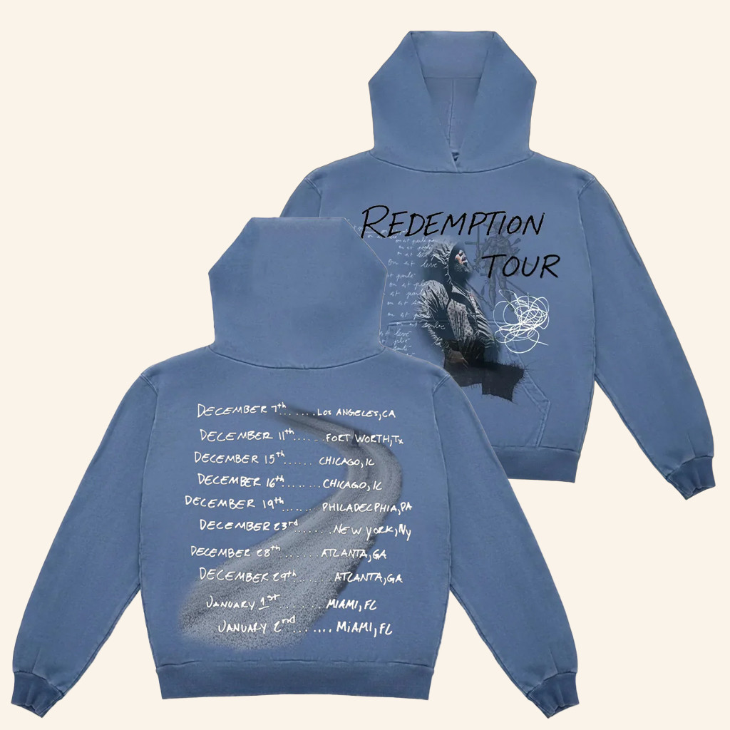 Rod Wave Merch Redemption Tour Hoodie Unique Gifts For Music Lovers