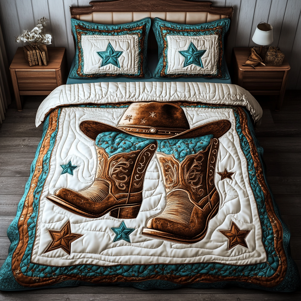 Rodeo Spirit Quilted Bedding Set Best Bed Sheet Set Gifts For Cowboys