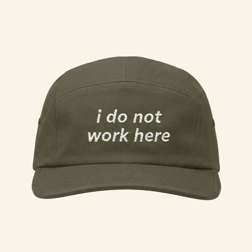Roger Clark I Do Not Work Here Hat Embroidered Gifts For Friends