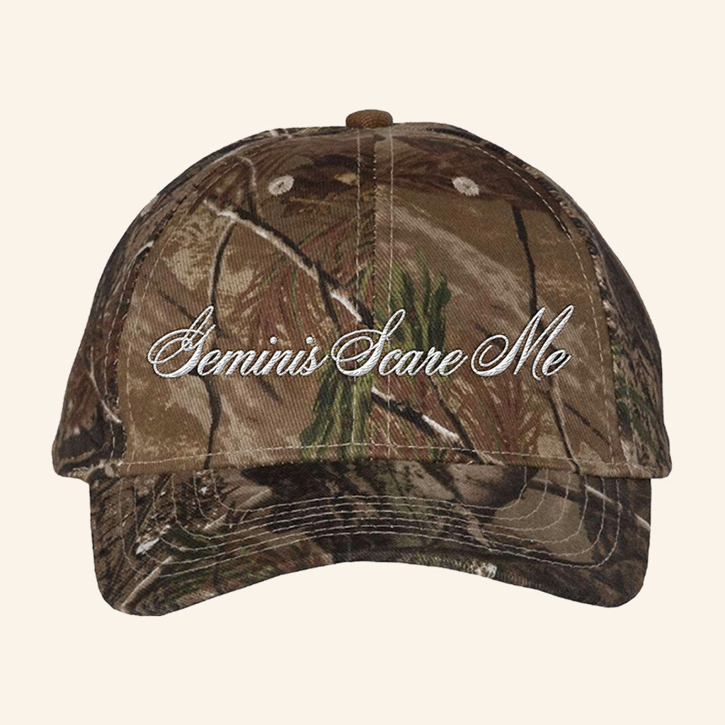 Role Model Merch Geminis Scare Me Embroidered Camo Hat Gifts For Him Role Model Merch Geminis Scare Me Embroidered Camo Hat Gifts For Him