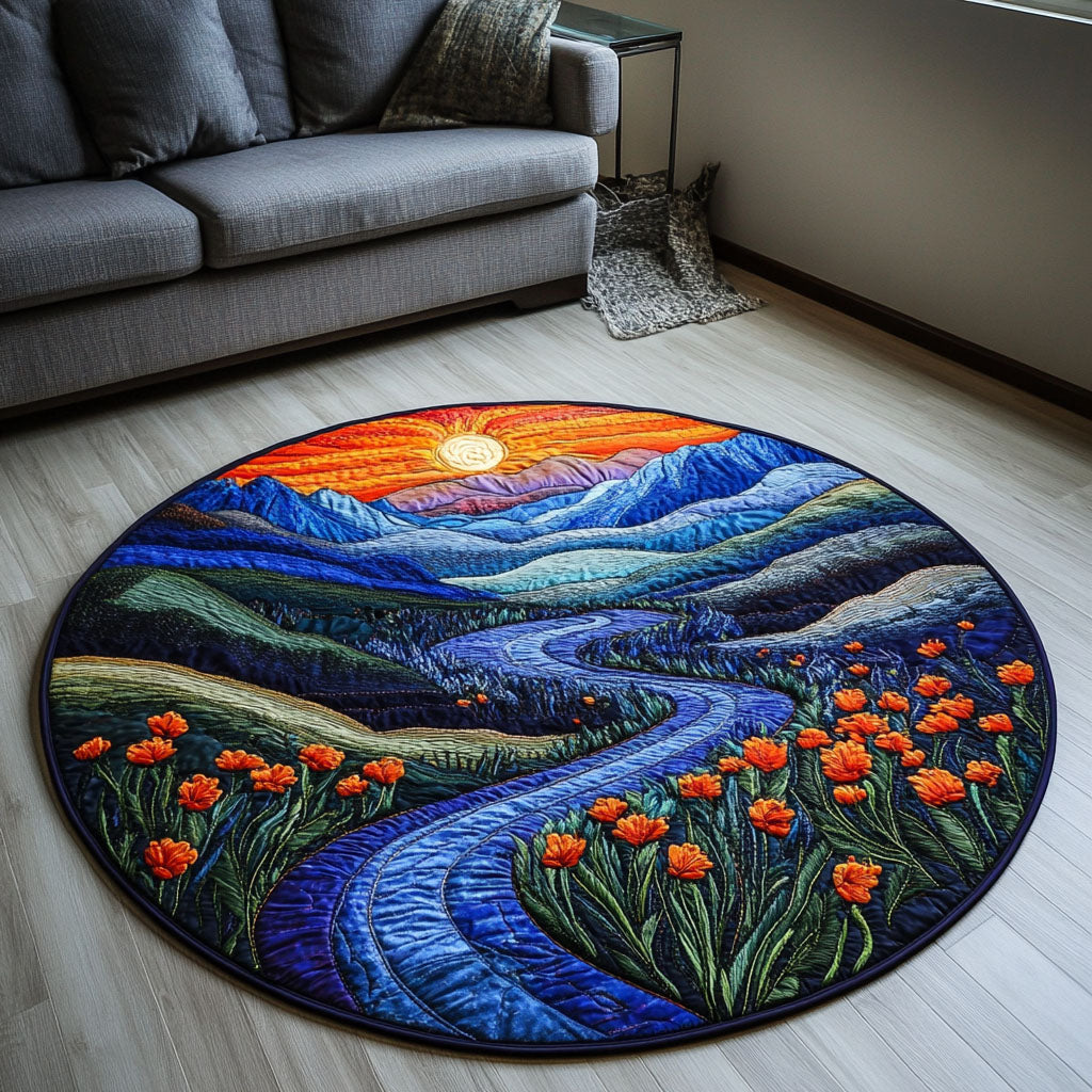 Rolling Hills Harmony Quilted Round Mat Entryway Design Ideas Christmas Floral Gifts