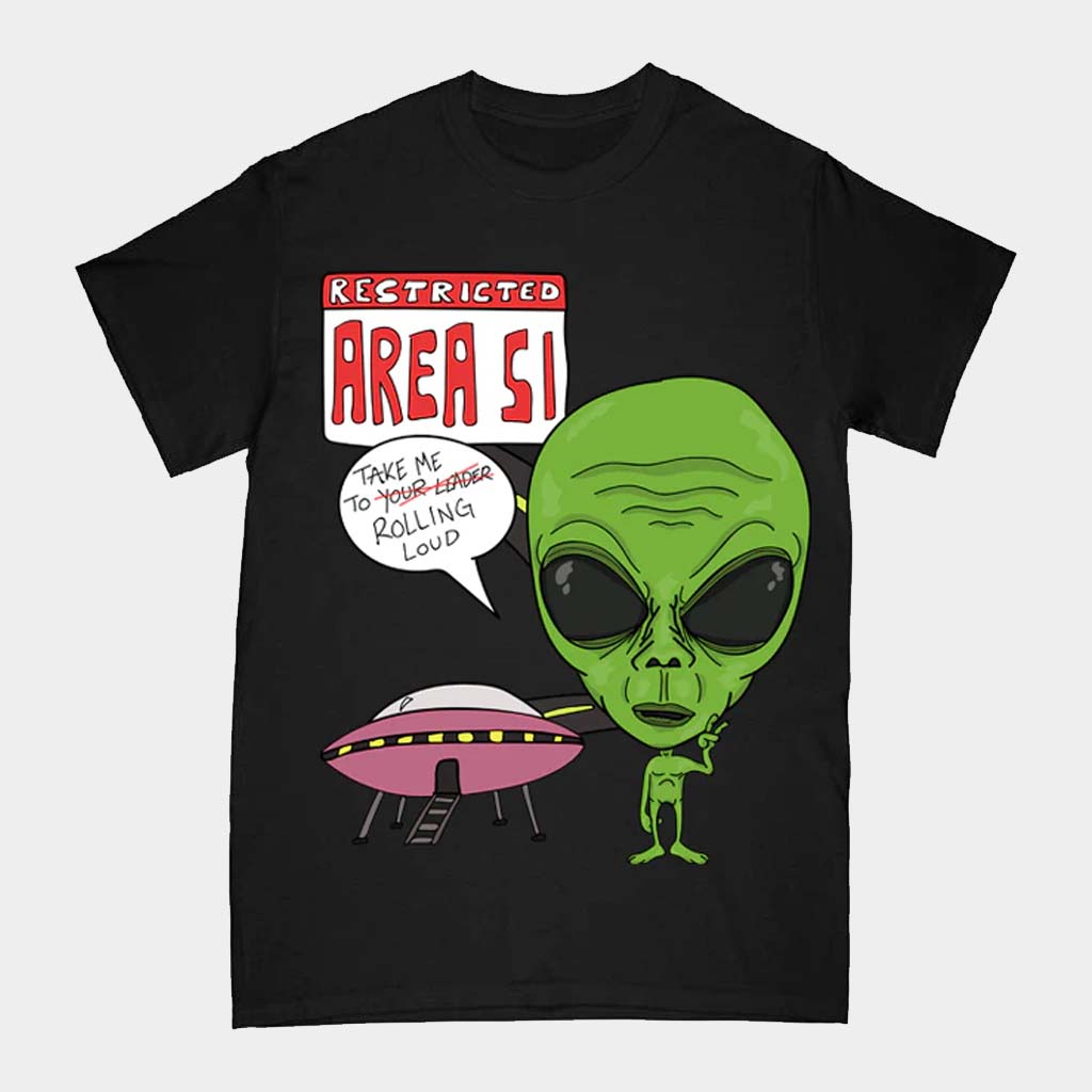 Rolling Loud Merch AREA 51 T-Shirt Gift Ideas For Friends