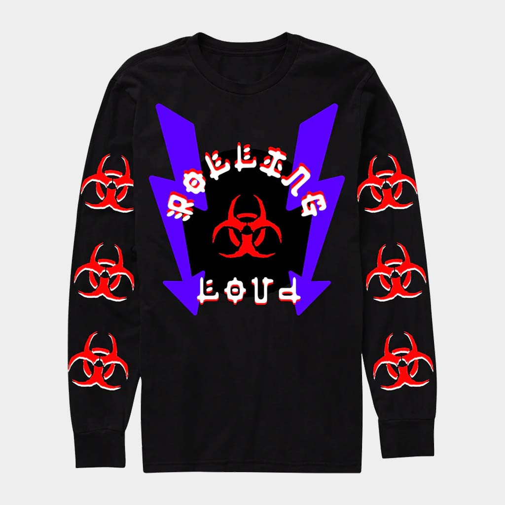 Rolling Loud Merch Biohazard Long Sleeve T-Shirt RL x Scumbag Chad Collab Shirt Him Gifts Rolling Loud Merch Biohazard Long Sleeve T-Shirt RL x Scumbag Chad Collab Shirt Him Gifts
