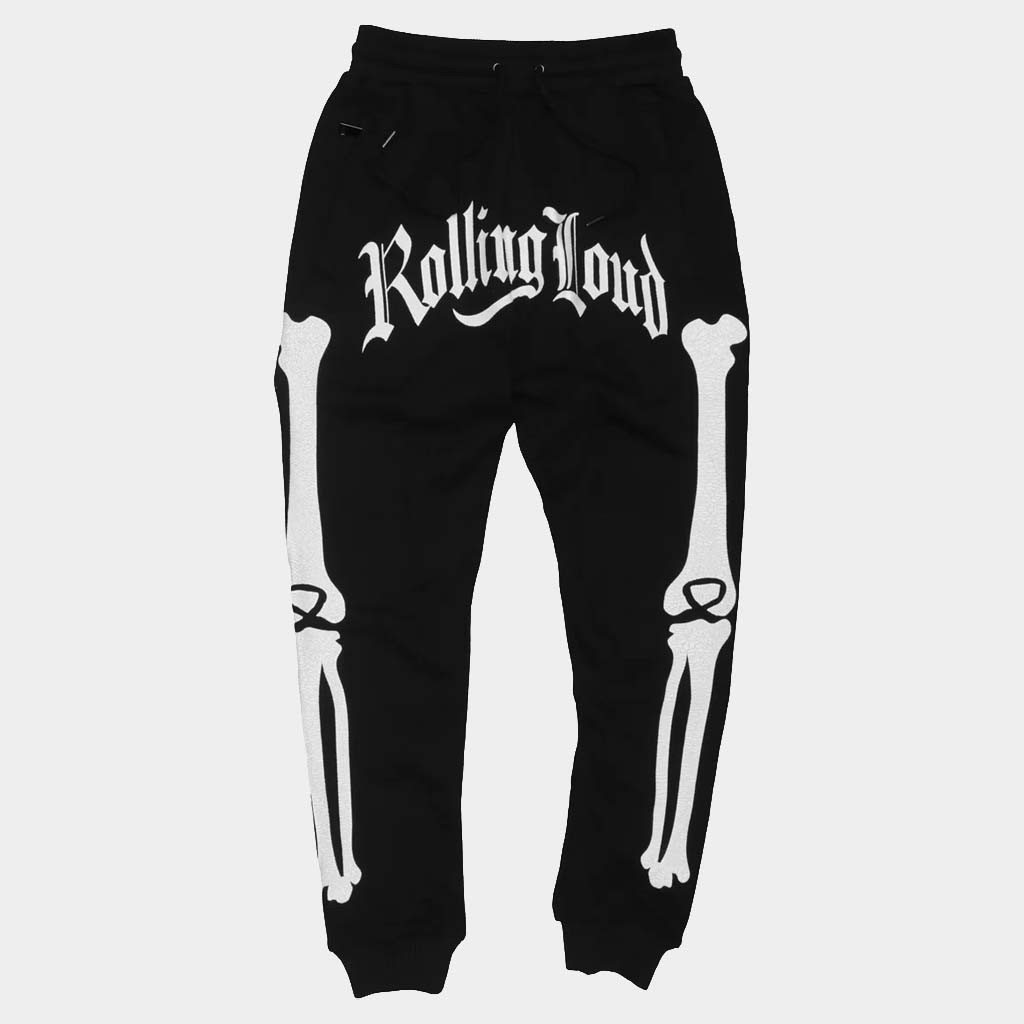 Rolling Loud Merch Bones Sweatpants Rolling Loud Apparel Gifts For Brother