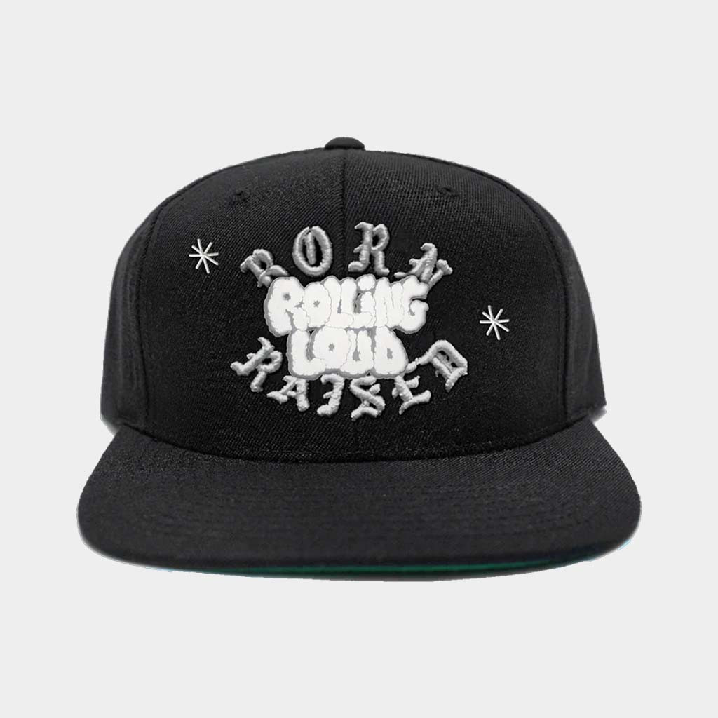 Rolling Loud Merch Embroidered BR X RL Cloud Snapback Hat Music Gift Ideas For Guys