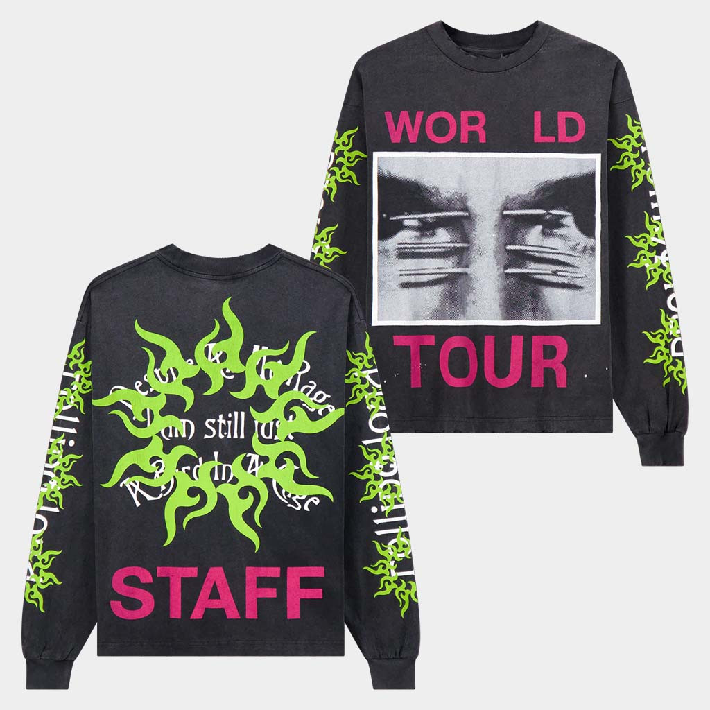 Rolling Loud Merch Nailhead Long Sleeve T-Shirt Staff Word Tour Shirt Music Lovers Gifts