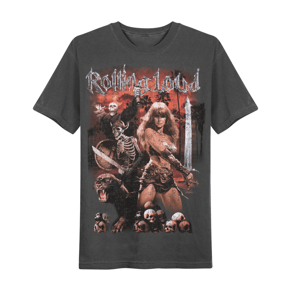 Rolling Loud Merch RL Armageddon Washed Black T-Shirt Mother's Day Presents Gift for Dad