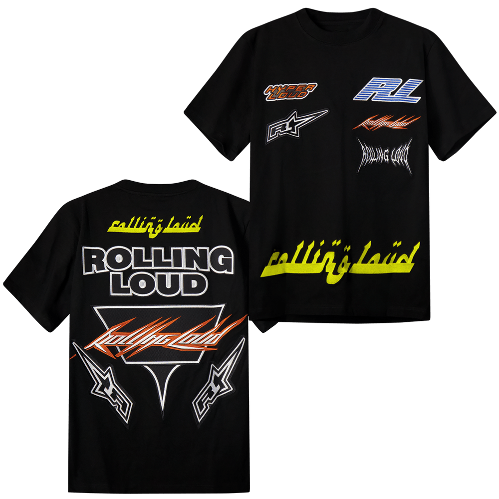 Rolling Loud Merch RL Super Moto World Tour Black T-Shirt Gifts For Music Fans Gift for Brother