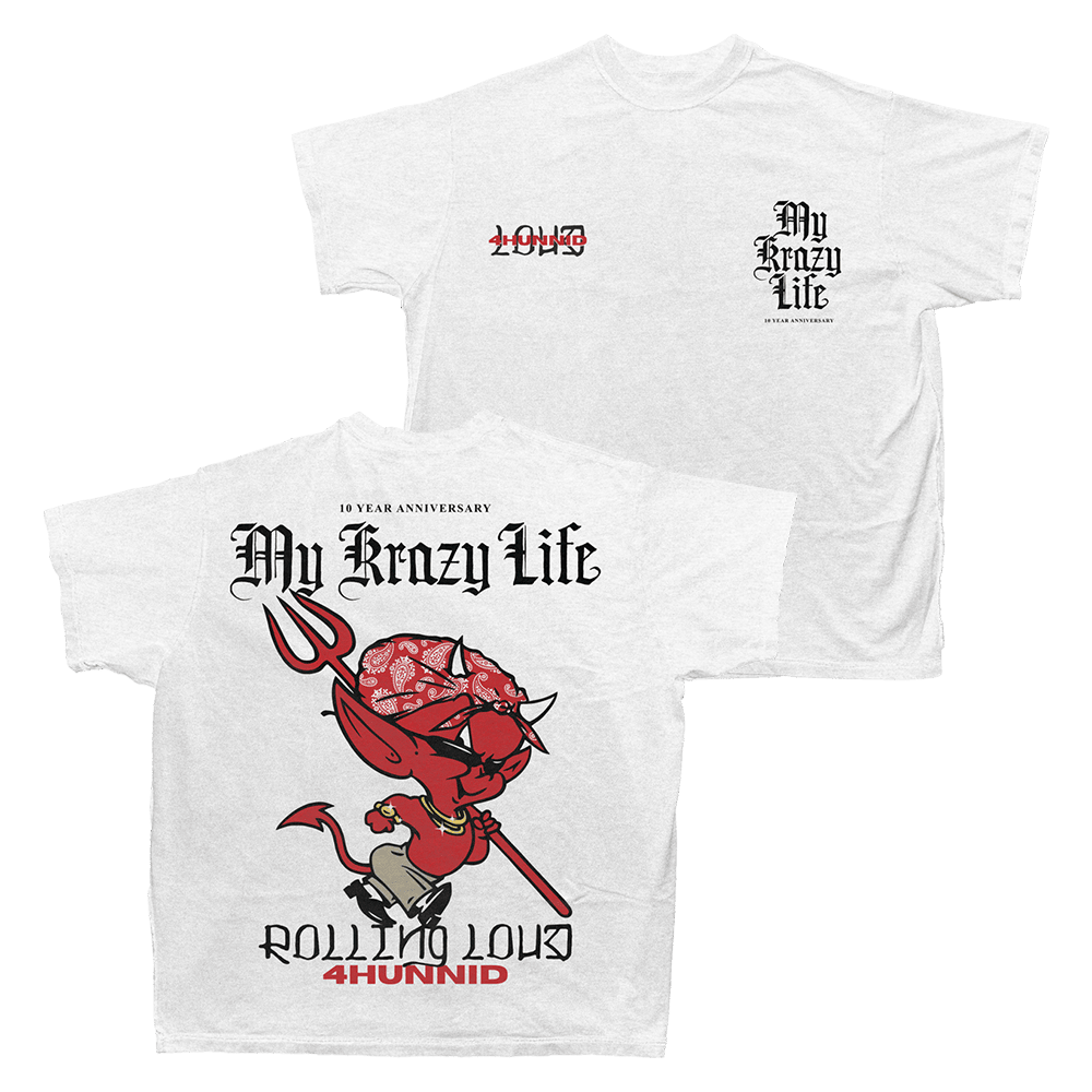 Rolling Loud Merch RL x YG Krazy Devil White T-Shirt Music Lover Fans Gifts Rolling Loud Merch RL x YG Krazy Devil White T-Shirt Music Lover Fans Gifts