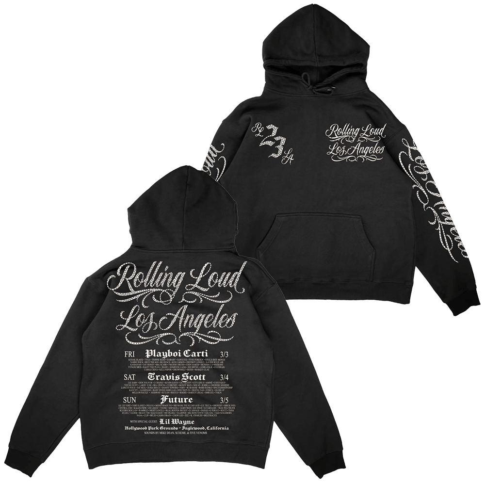 Rolling Loud Merch Rolling Loud 2023 RhineStone Hoodie Father's Day Gifts For Friends Rolling Loud Merch Rolling Loud 2023 RhineStone Hoodie Father's Day Gifts For Friends