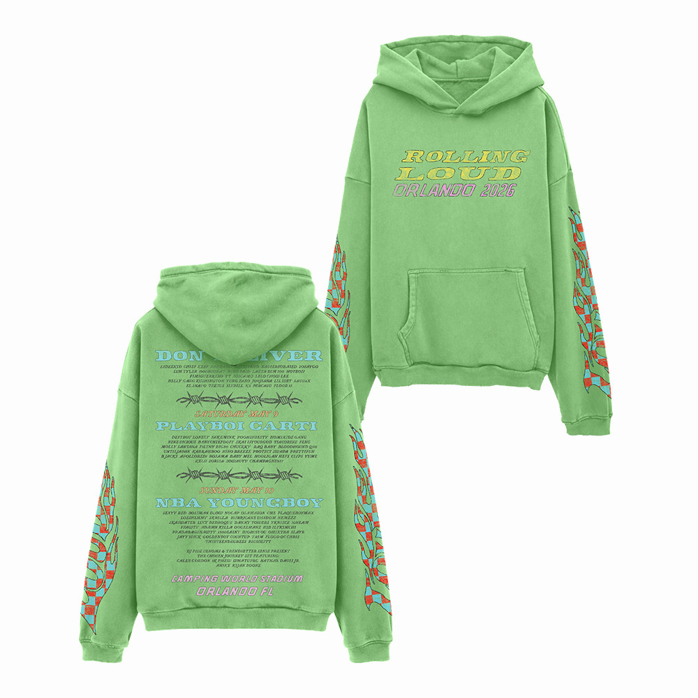 Rolling Loud Orlando 2026 Hardstyle Lineup Hoodie Festival Apparel 2026 Gift For Music Lovers