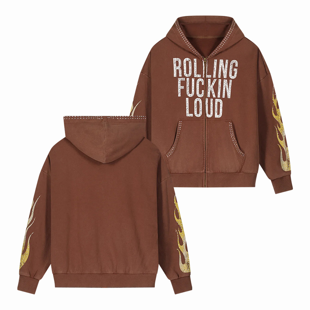 Rolling Loud Orlando 2026 Zip Hoodie Rolling F Loud Apparel Gift For Girlfriend