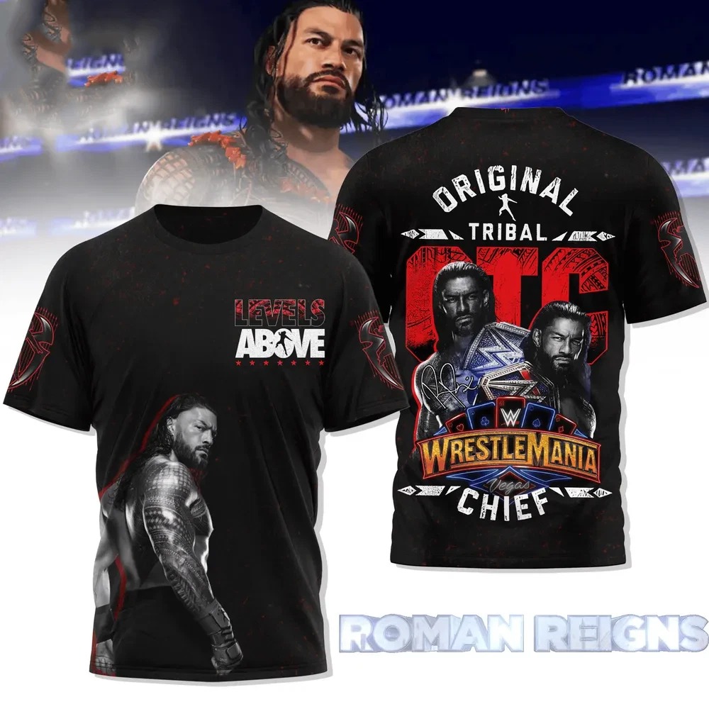 Roman Reigns OTC WrestleMania 41 3D T-Shirt Gifts For Him Her