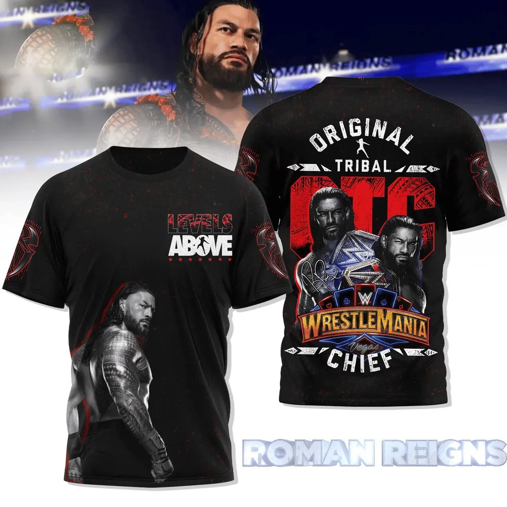 Roman Reigns OTC WrestleMania 41 Limited Edition T-Shirt Best Gift For Golfer Dad