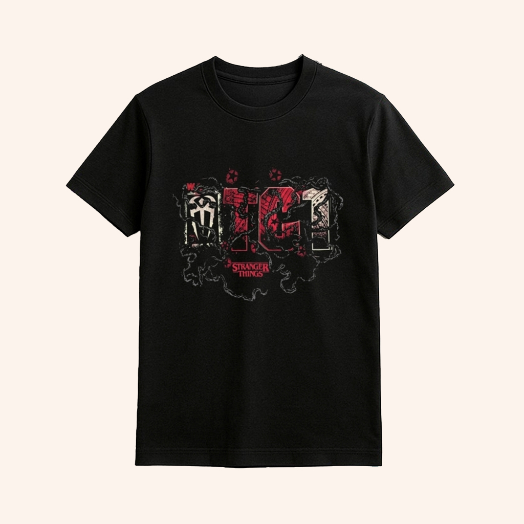 Roman Reigns WWE X Stranger Things Shirt WWE X Stranger Things Merch Gifts For Fans