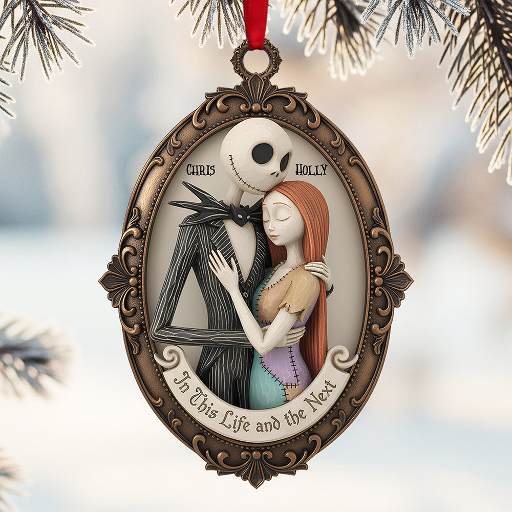 Romantic Couple Acrylic Christmas Ornament - Personalized Gifts For Couple - Xmas Ornament Gift
