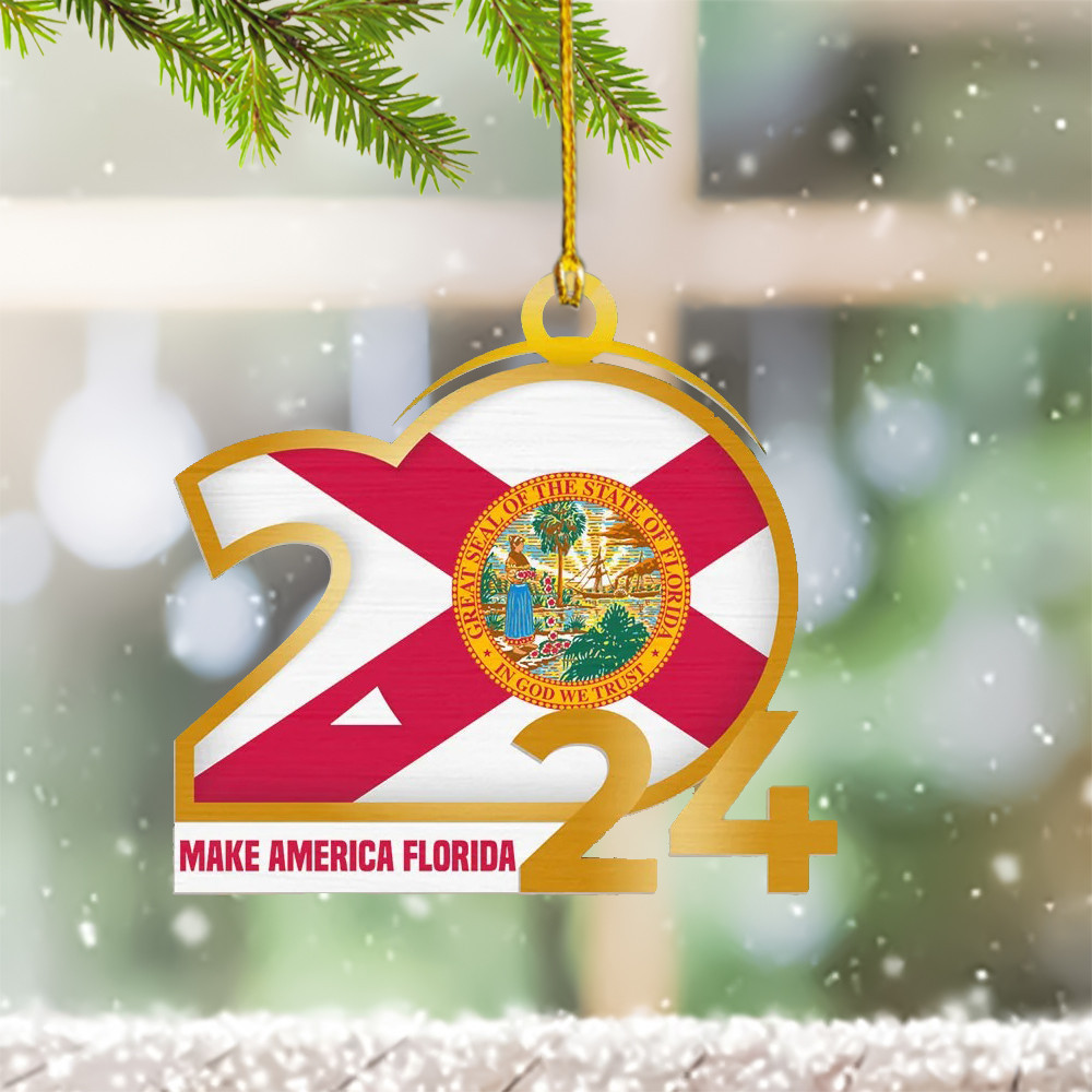 Ron DeSantis Make America Florida Ornament DeSantis 2024 Election Merchandise