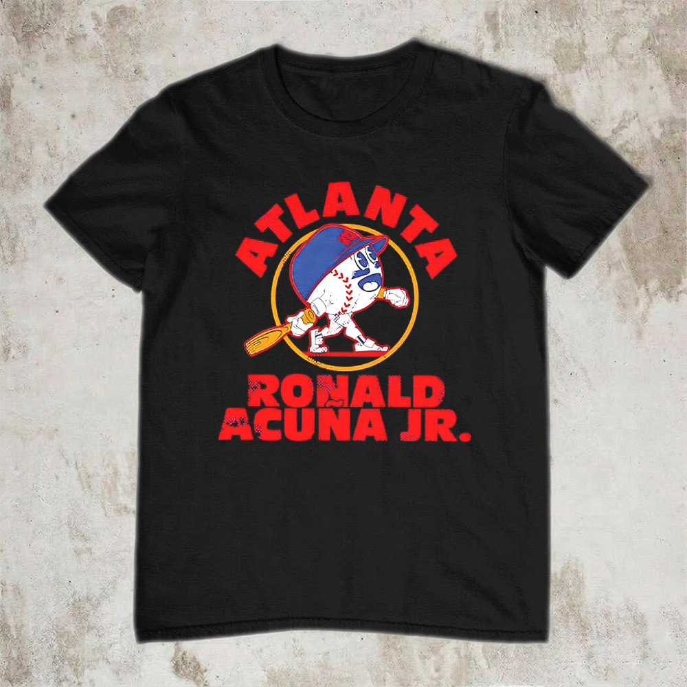 Ronald Acuna Jr Atlanta Braves T-Shirt Baseball Buddies Cartoon MLB Fan Gear Best Gift For Fans