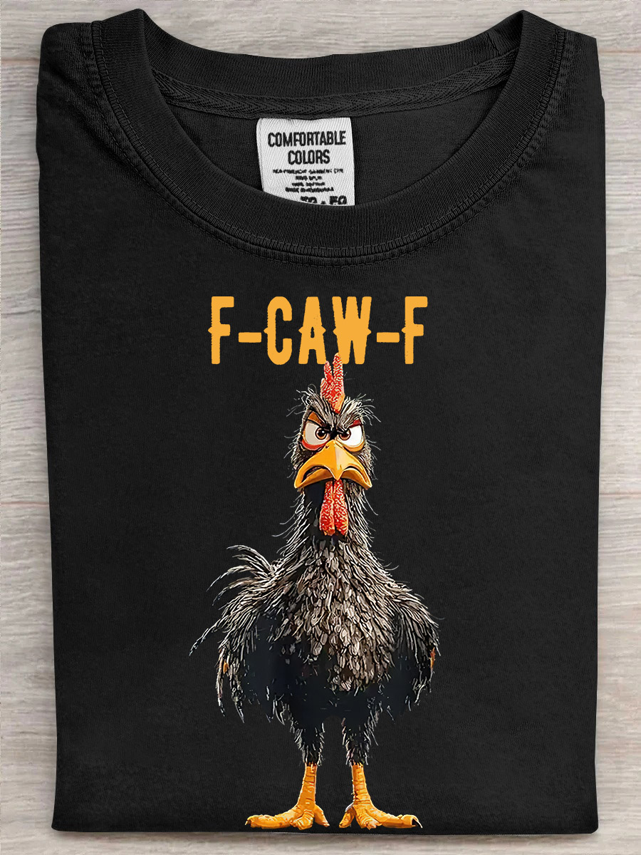 Rooster Fcawf T-Shirt Angry Rooster Meme Funny Apparel Gifts For Meme Lovers