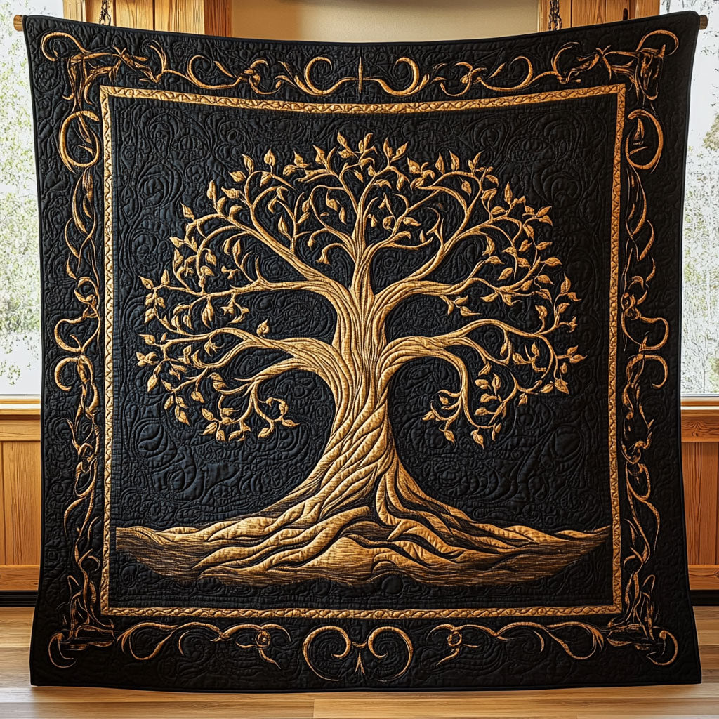 Rooted Spirit Quilt Charming Quilt Blanket Gift for Festive Spirit