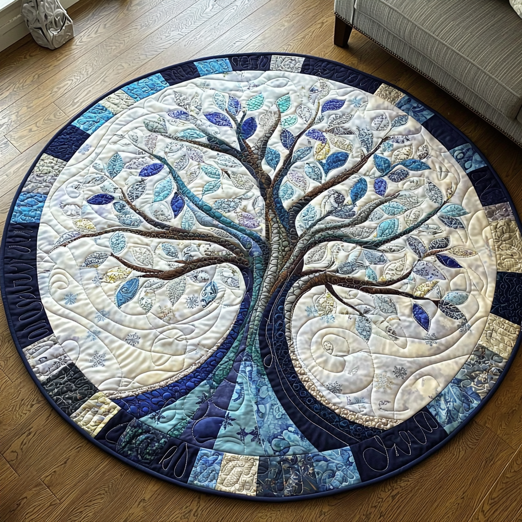 Rooted Wisdom Quilted Round Mat Entryway Rug Ideas Good Christmas Gifts For A Grandma