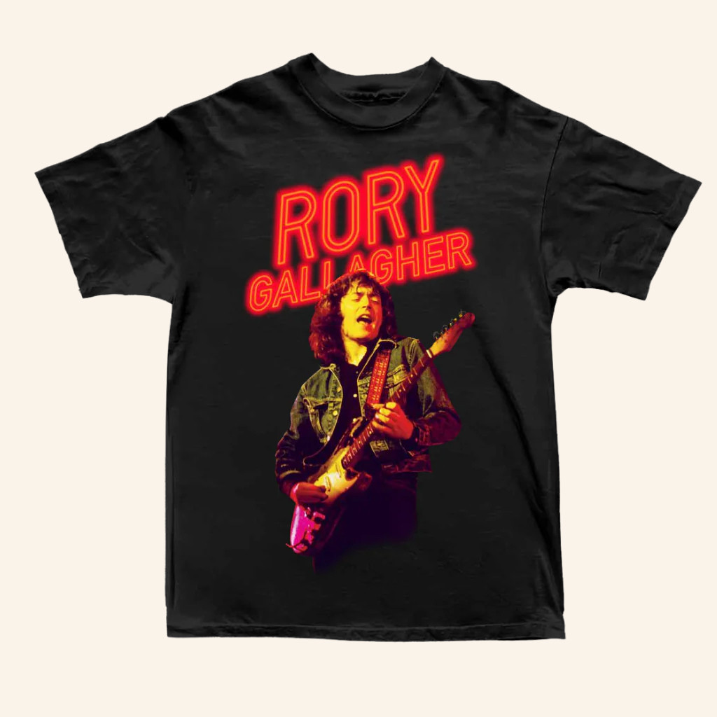 Rory Gallagher Merch Rory Gallagher Neon T-Shirt Christmas Gifts For Husband Rory Gallagher Merch Rory Gallagher Neon T-Shirt Christmas Gifts For Husband
