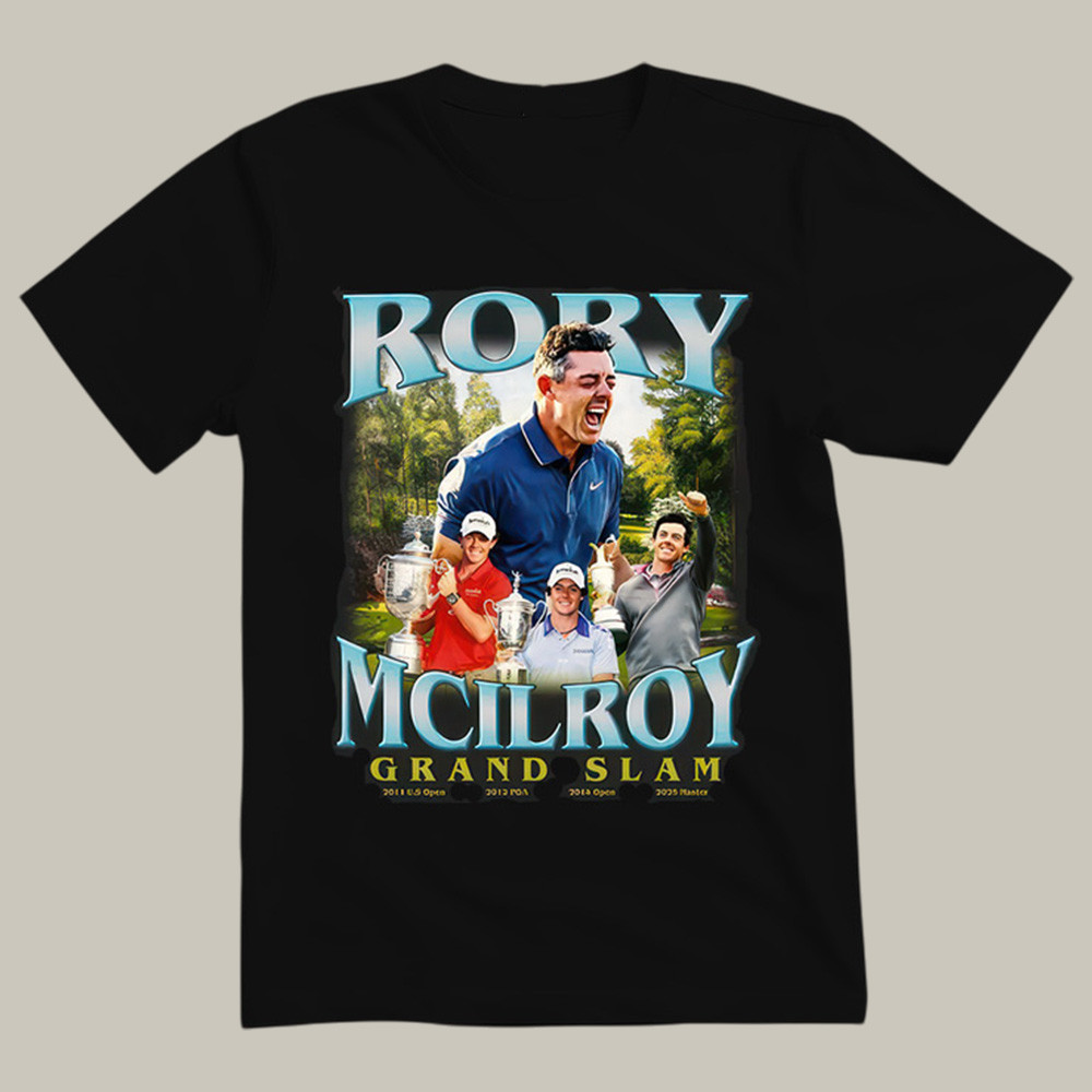 Rory McIlroy Grand Slam 6th Golf T-Shirt Best Golf Shirt Good Gift For Sisters