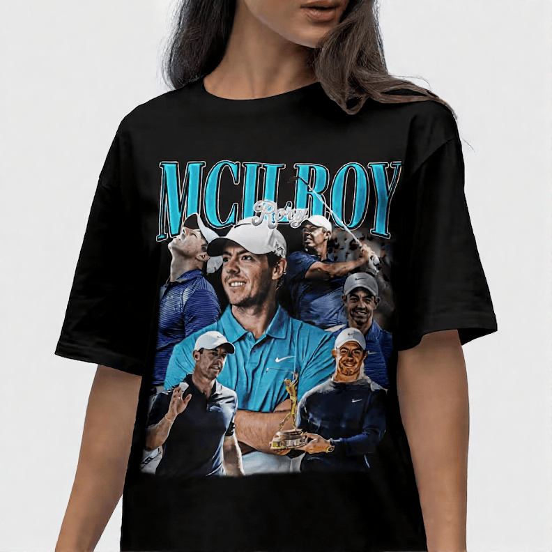 Rory McIlroy Portrait Masters Tournament T-Shirt Best Golf Shirt Mother's Day Gift Idea