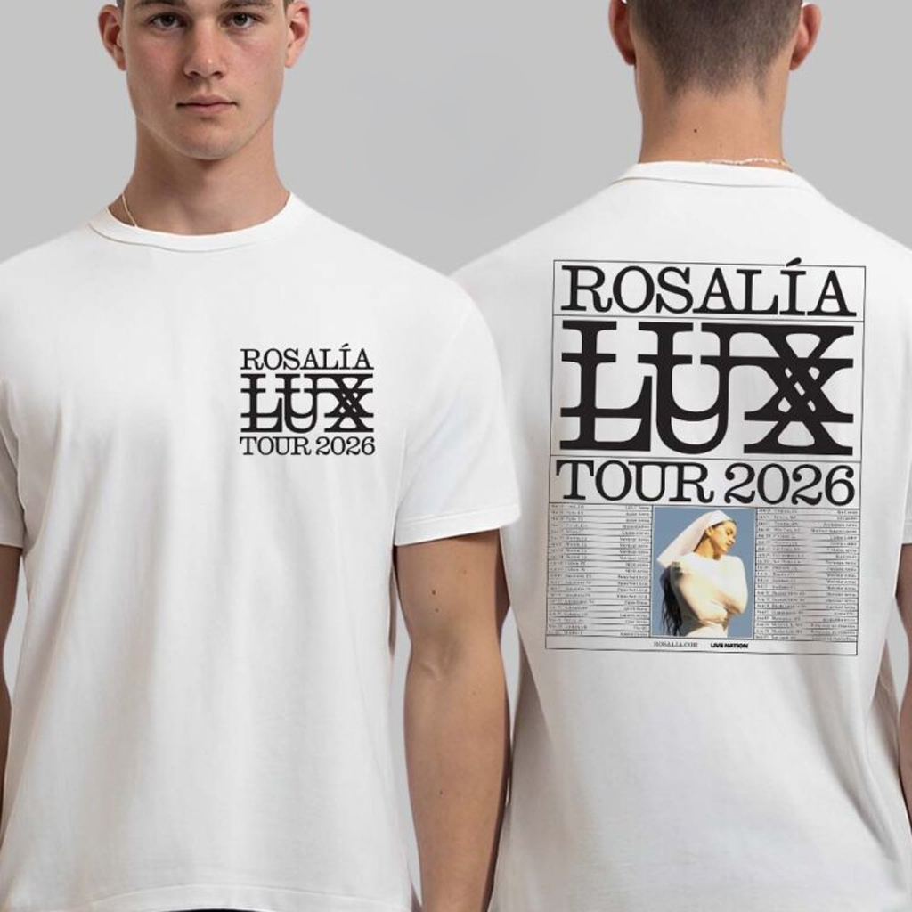 Rosalia LUX Tour 2026 Europe And UK And North American Schedule Dates T-Shirt Fan Apparel Rosalia LUX Tour 2026 Europe And UK And North American Schedule Dates T-Shirt Fan Apparel