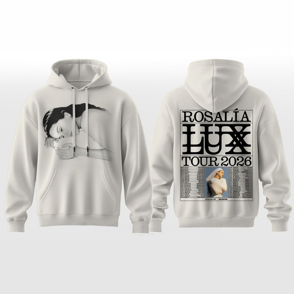 Rosalia LUX Tour 2026 Hoodie Rosalia Merch Cool Gifts For Music Lovers