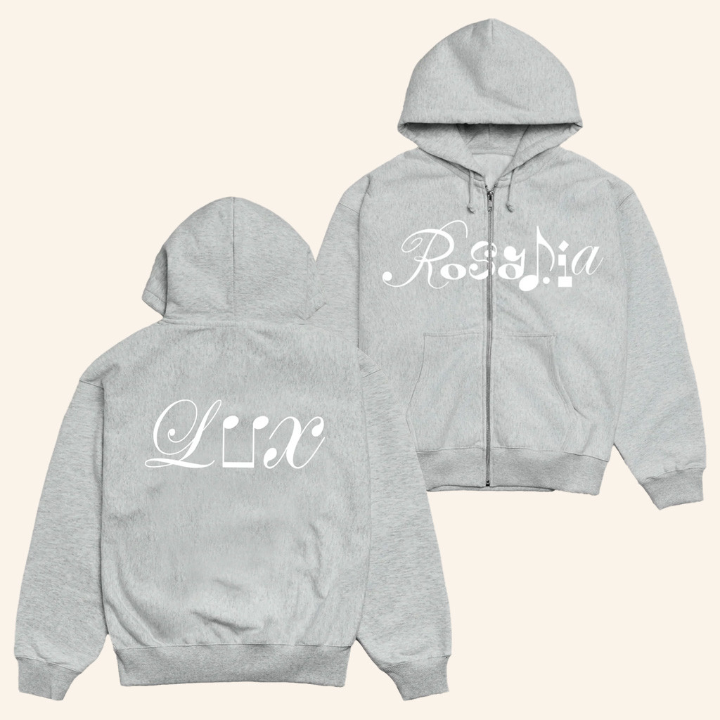 Rosalia Merch LUX Logo Zip Hoodie Birthday Gift For Brother