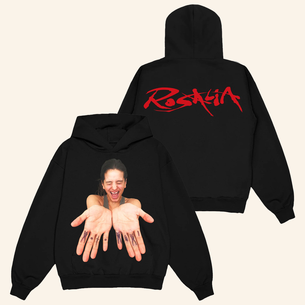 Rosalia Merch Motomami Black Hoodie Presents For Music Lovers
