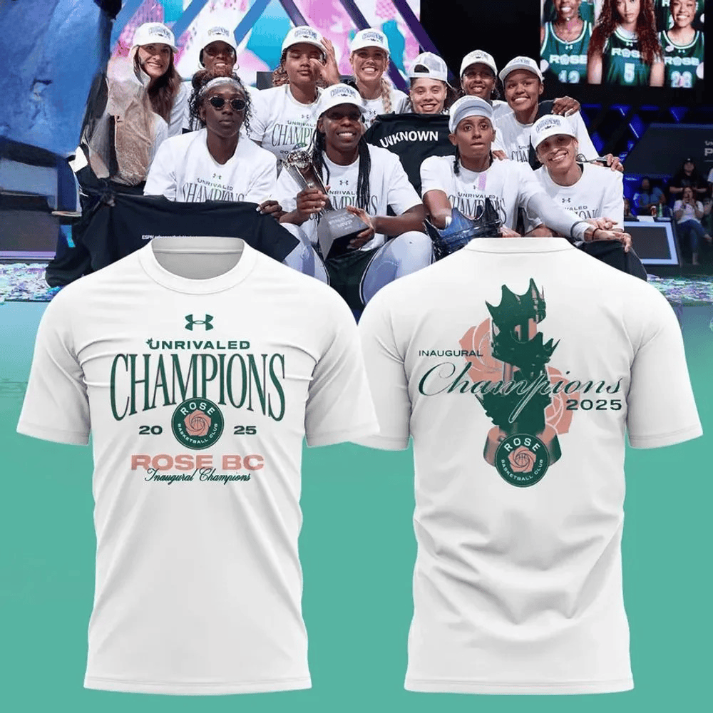 Rose Basketball Club Unrivaled Championship T-Shirt 2025 Football Fan Gift Ideas