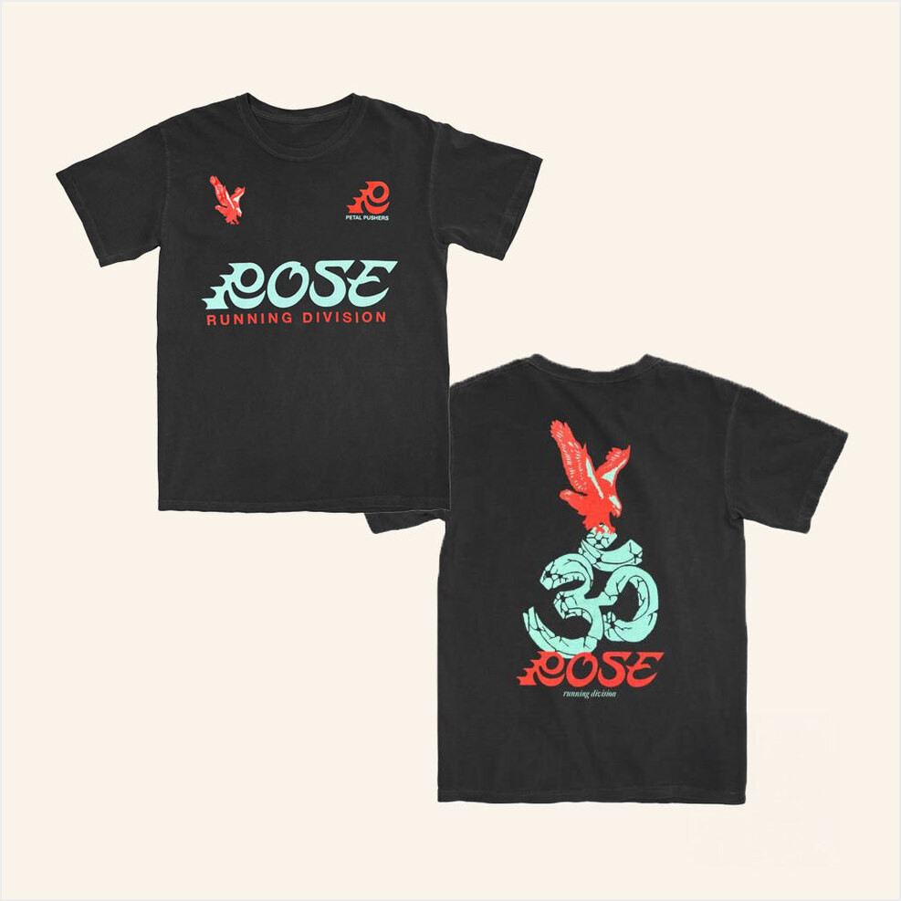 Rose Endurance Merch Eagle Black T-Shirt Gifts For Husband Birthday Gifts For Best Friend