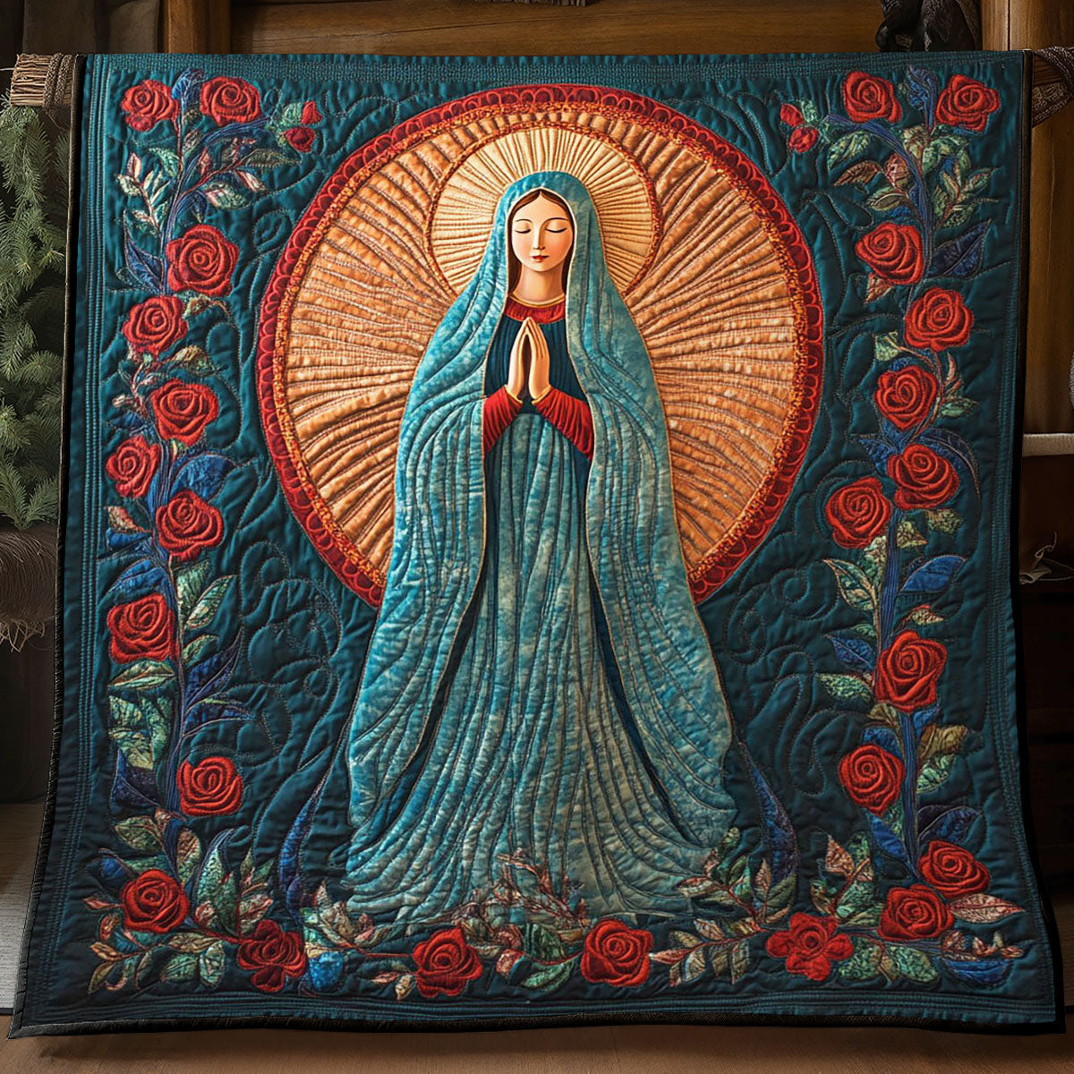 Rose Mary Mother Quilt Trendy Quilt Blanket for Modern Home Interiors