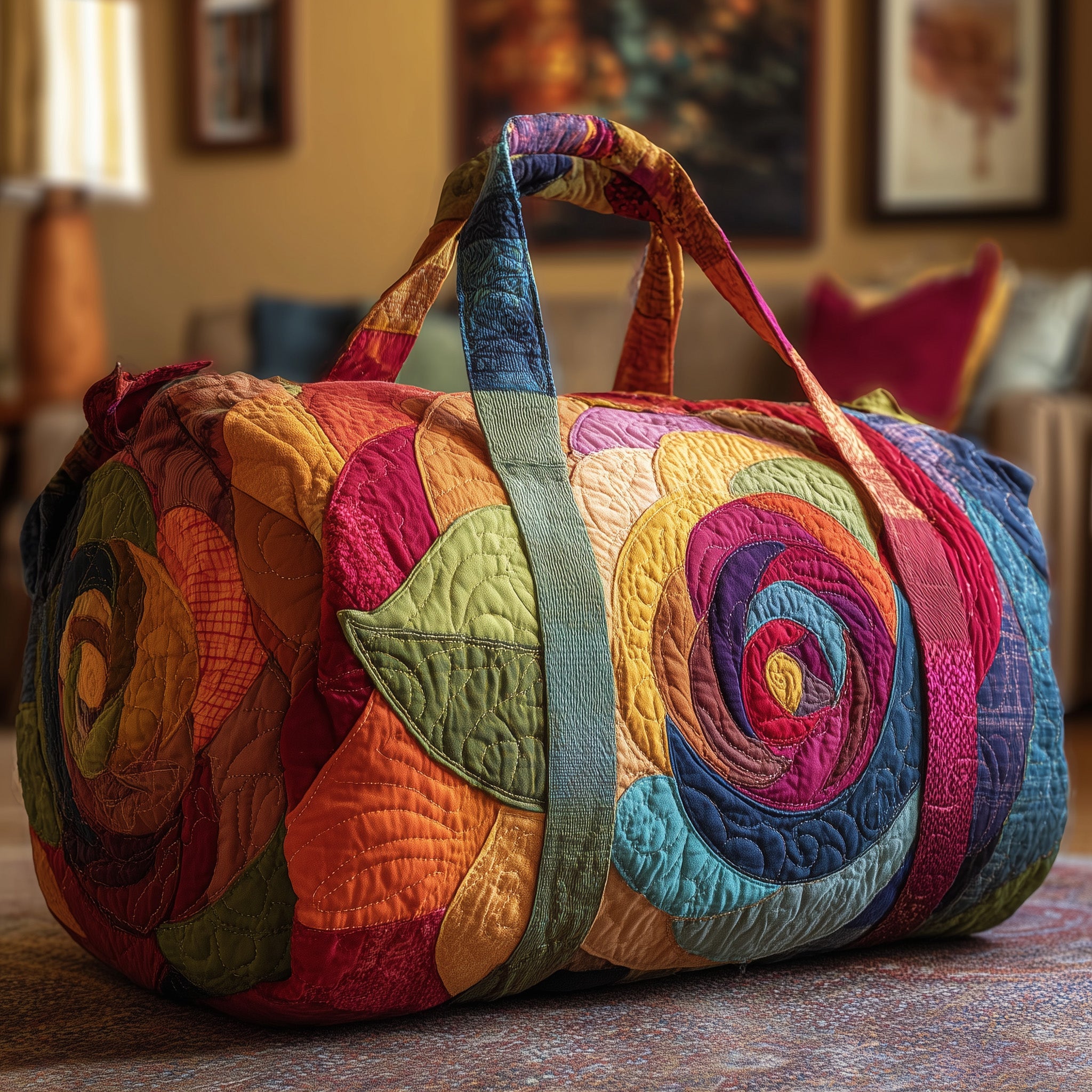 Rose Quilted Duffle Bag Practical And Versatile