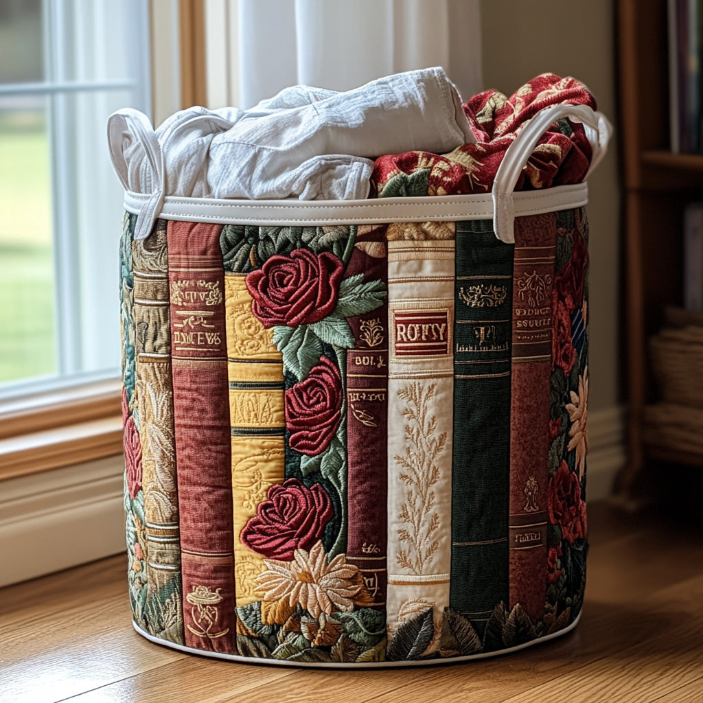 Rosewood Tales Quilted Laundry Basket Thoughtful Housewarming Gift