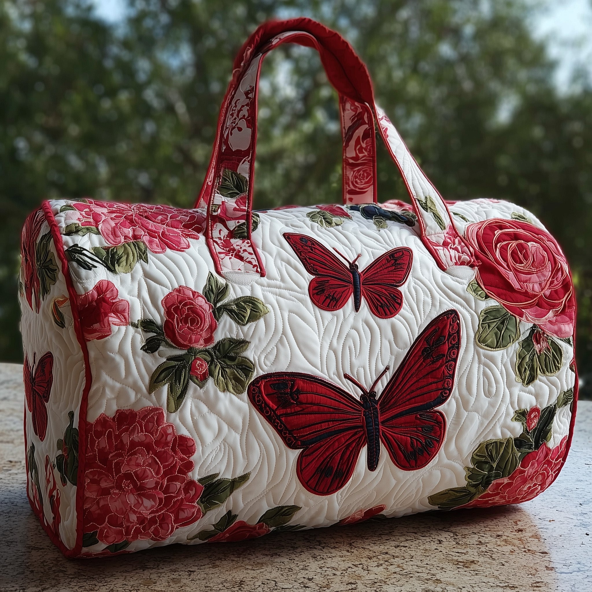 Rosie Butterfly Quilted Duffle Bag Halloween Gift Idea